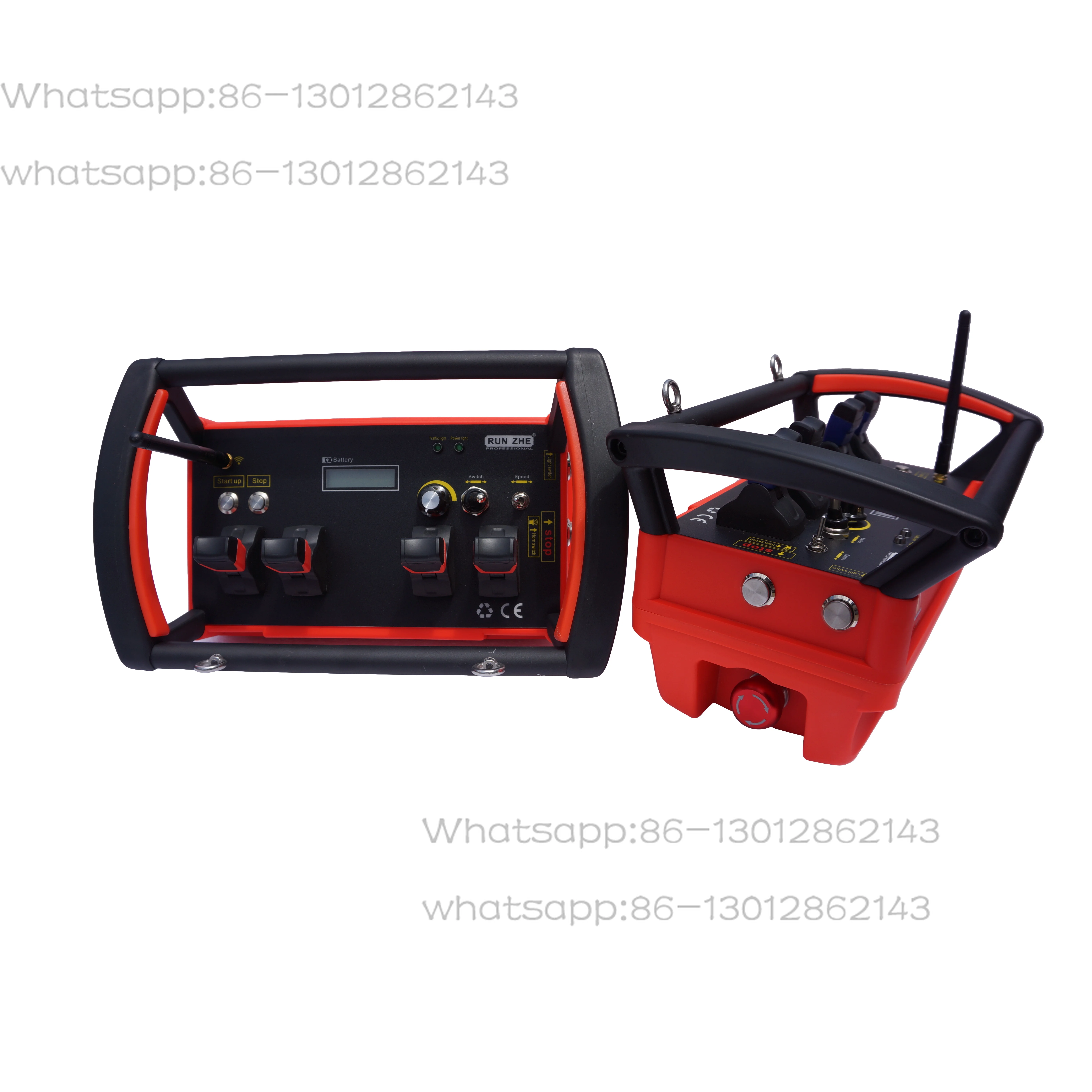 Picture 3: 4 fixed code joystick 433MHz wireless remote control 4-channel crane control module