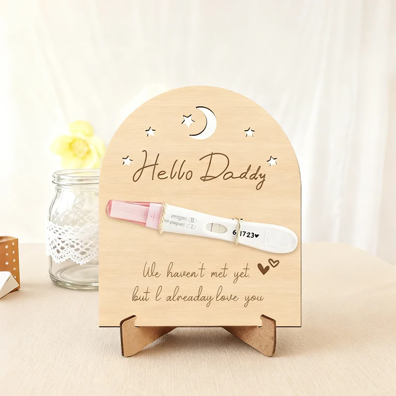 YOMDID знак объявления о беременности реквизит для фотобудки деревянный тест на беременность раскрытие беременности реквизит для фотобудки папа подарок на день отца