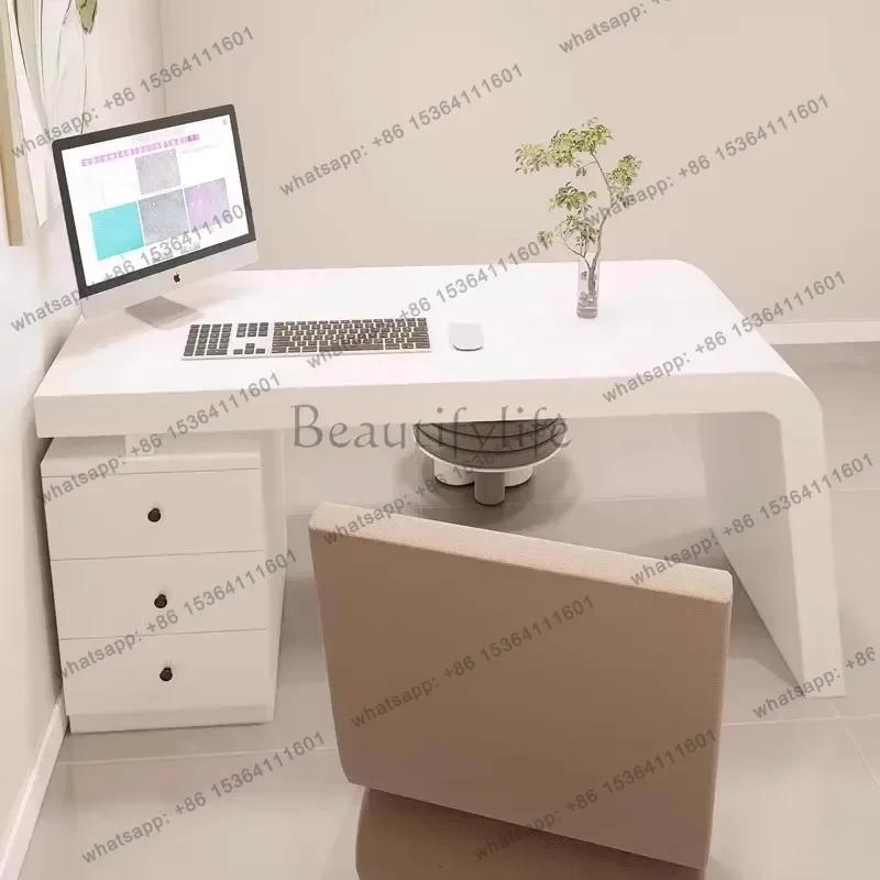 LD Minimalist Organizer Office Desk Shelves Creativity Long Straight Secretary Computer Desks Unusual Quality Bureau Desk