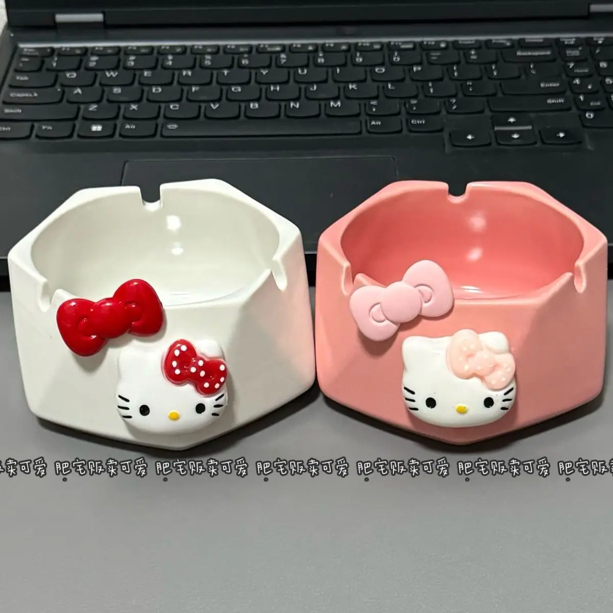 

Новая пепельница Hello Kitty Cat Ins Y2k, керамическая пепельница в форме сердца для девочек, подарки для мальчиков, украшения, аксессуары для курения сигарет