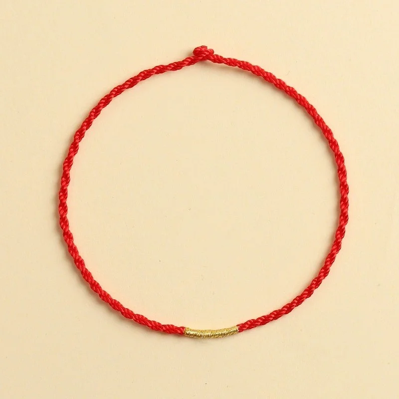 Lucky Peach Blossom Transfer-Perlenarmbänder für Frauen, glückliches rotes Seil, handgefertigte geflochtene Armbänder, Charm-Freundschaftsschmuck, Geschenke – Detail 8