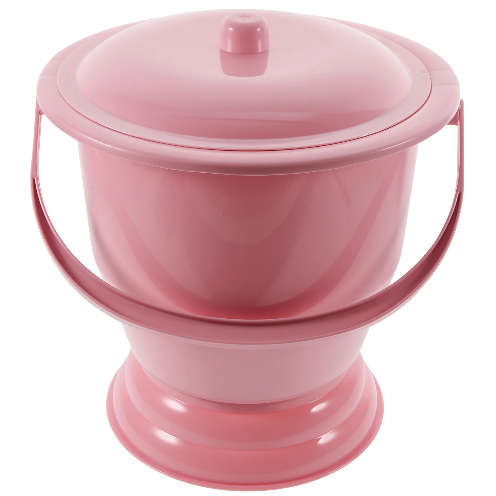 1 قطعة وعاء الغرفة المحمولة المحمولة مبولة دلو للأطفال المسنين المنزل استخدام دائم Pp البلاستيك مع غطاء قاعدة عدم الانزلاق عالية