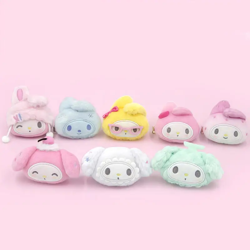 サンリオ マイメロディ 50 周年記念 ソフトぬいぐるみキーホルダー ボビーピンキーホルダー イタバッグ ジッパー装飾 ヘアピン 髪飾り 女の子ギフト