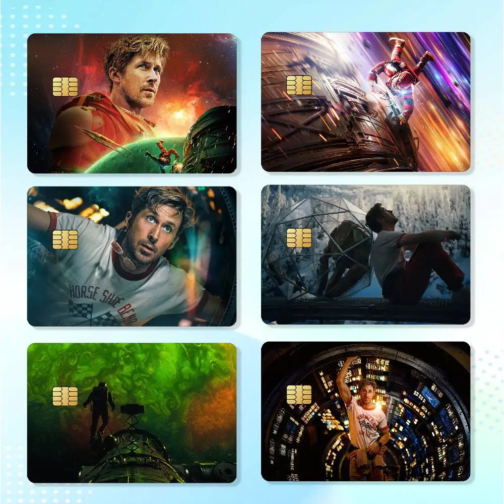 Film P-Project Hail M-mary Waterproof Card Stickers For Credit Cards Debit Cards And Transit Cards 4pcs