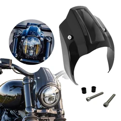 Motorcycle Light Black Front Headlight Outer Fairing Cover For Harley Breakout FXBR/S 2018-2022 2021 2020 2019