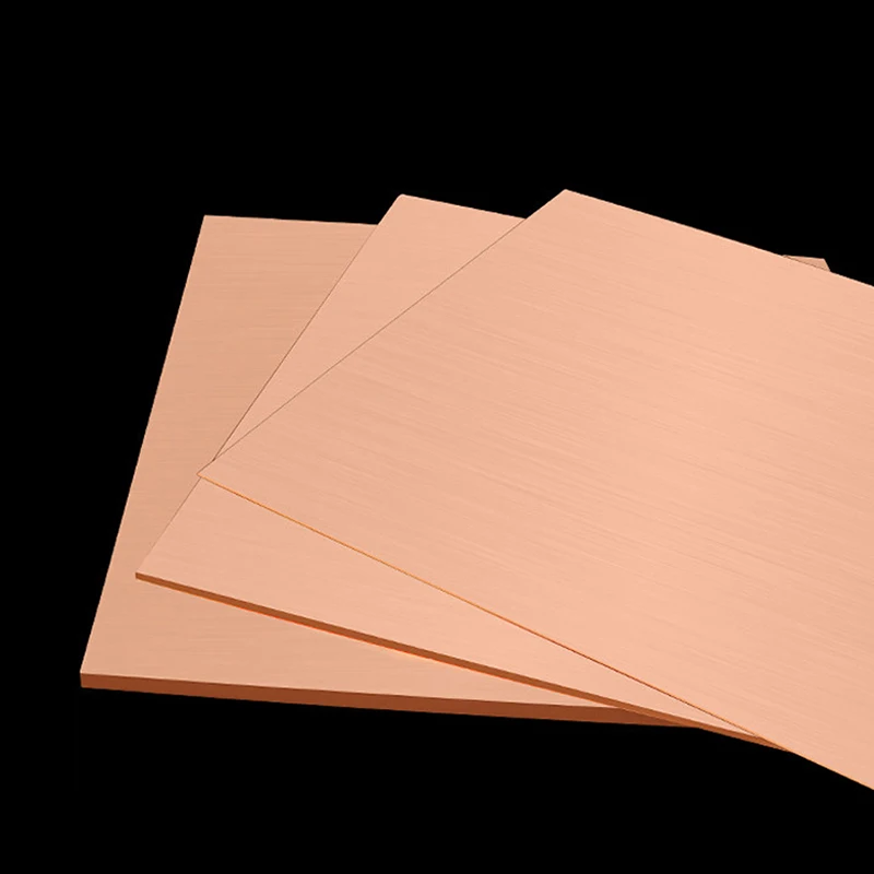 1~4pc Thickness: 1.5mm 2mm 2.5mm 3mm Width: 10~300mm T2 Copper Plate Pure Copper Sheet Metal Sheet Foil Plate Copper Sheet