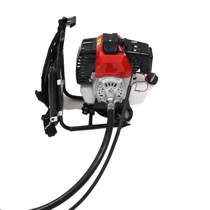 Agricultural Metal Backpack Brush Trimmer 52cc 4-Stroke for Farmland Weed Clearing and Grass Cutting