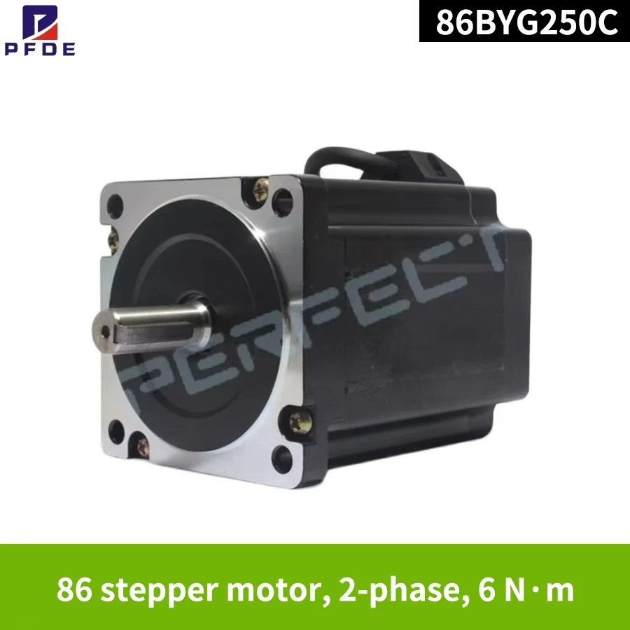 Nema34 Stepper Motor Kit 86BYG250C 2-Phase 6N.m 101mm MA860H 2.0A-7.20A AC18V-60V.DC24-80VDC Driver CNC Engraving Machine