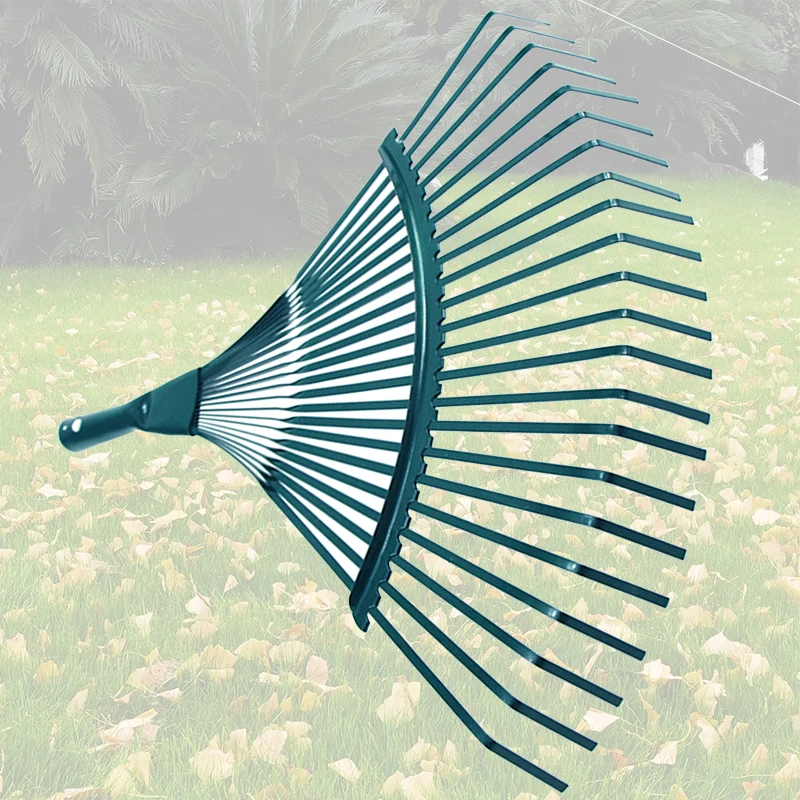 

1/2Pcs Durable Garden Leaf Rake Grass Farming Rake Iron Potting 22-Tooth Garden Rake For Gardeners And Landscapers Reliable Tool