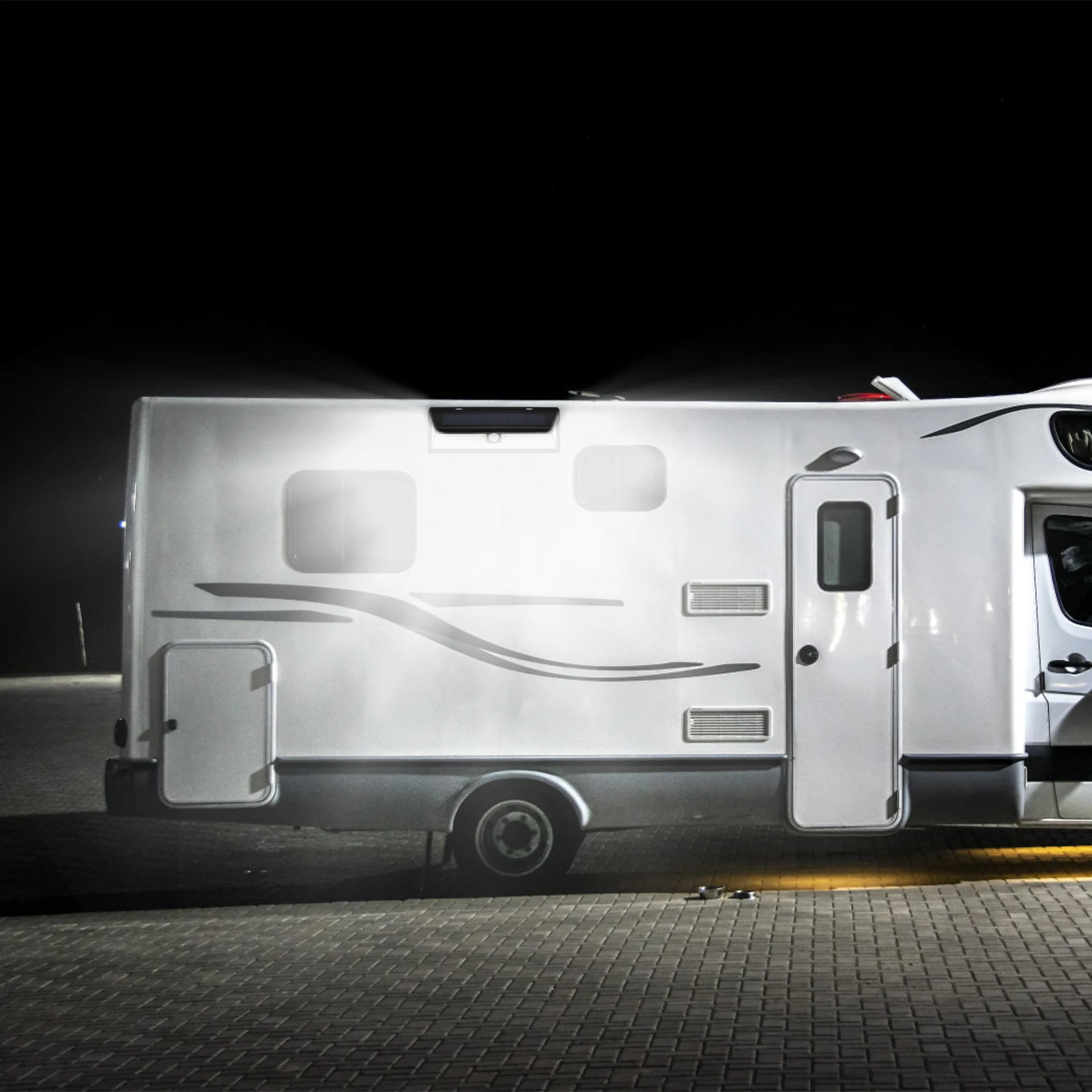 

Солнечная лампа для крыльца на колесах 118 Светодиодная лампа с датчиком движения на колесах с дистанционным управлением IP65 Водонепроницаемые наружные фонари на колесах с 3 режимами 270 °