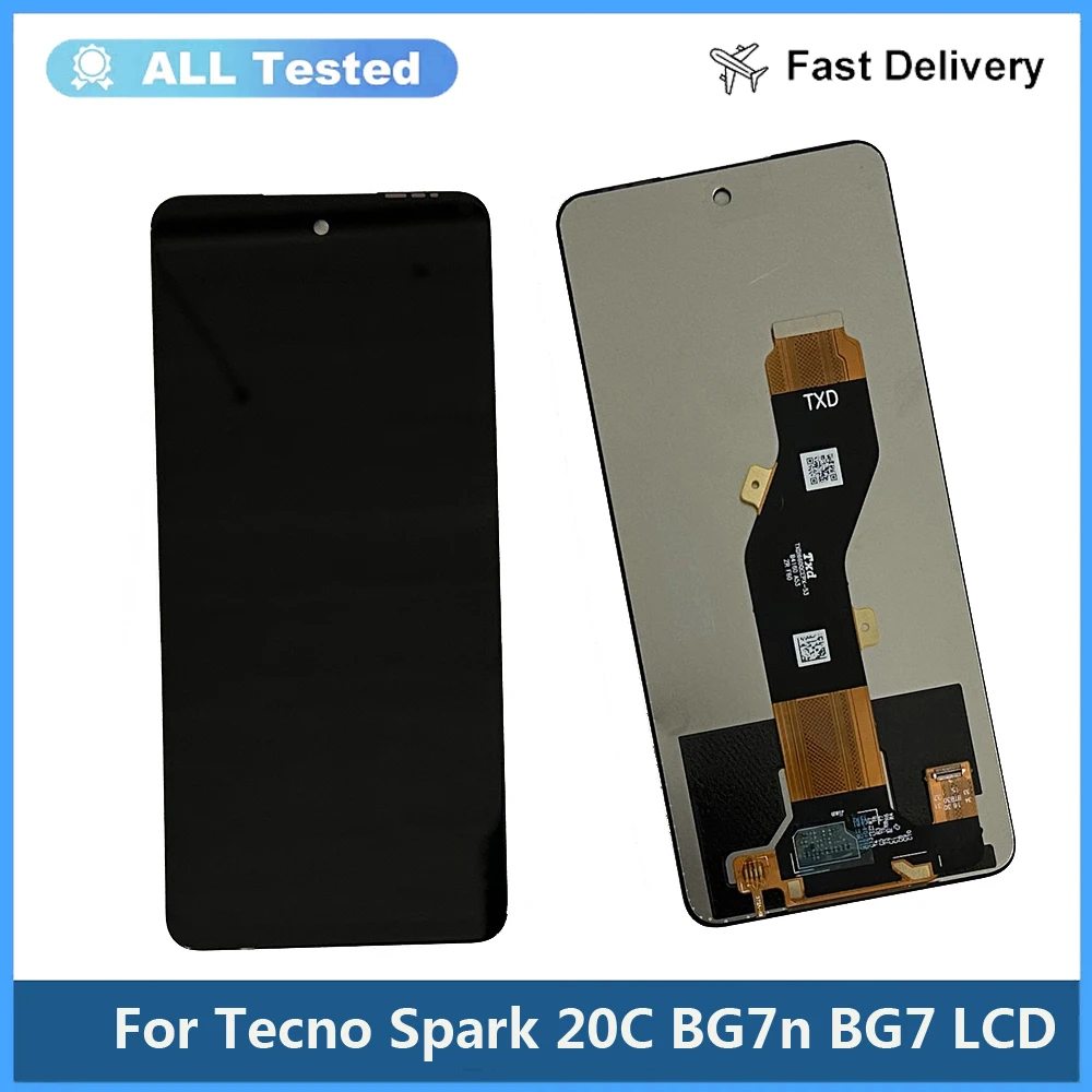 

Tested LCD For Tecno Spark 20C LCD Display Touch Screen Digitizer Assembly For Tecno Spark 20C BG7 BG7n lcd Display