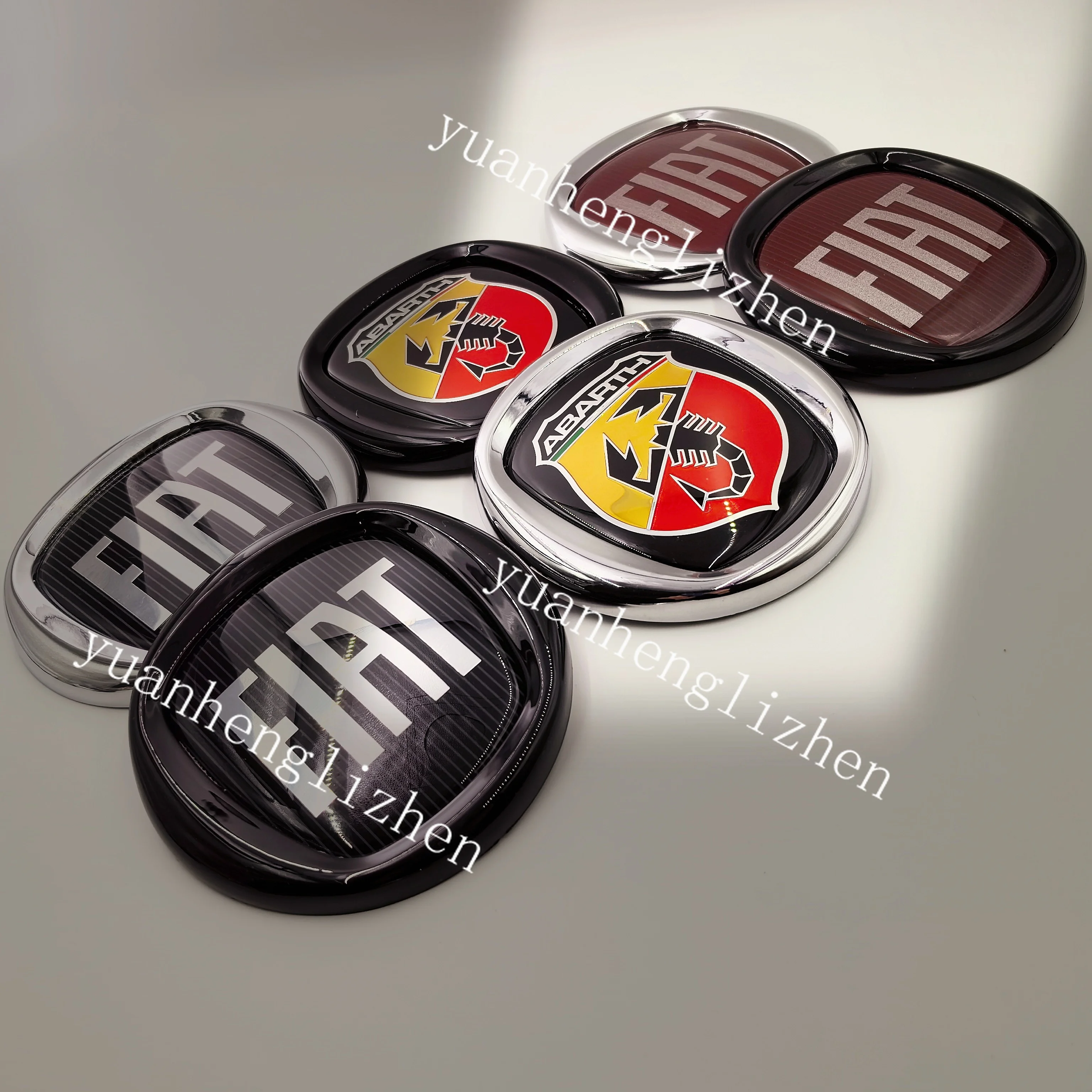 FIAT Abarth car emblem badge 12cm 120mm Car Front logo Front grill front Rear Bumper tail door trunk Emblem sticker pin