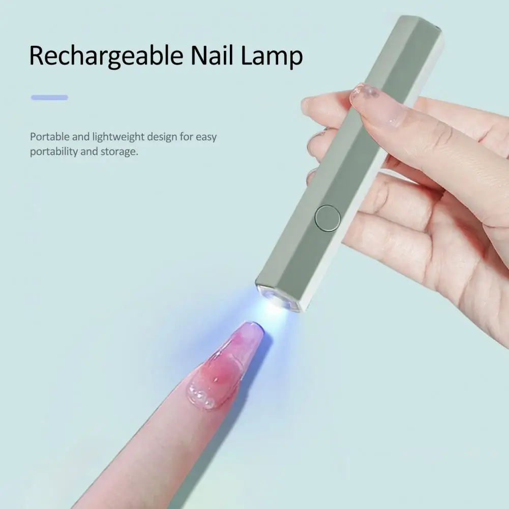 Diy Nail Lamp Fast Curing Gel Polish Portable Usb Rechargeable Led Nail Lamp for Quick Bake Dry Soft No Professional Diy