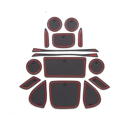 15PCS Anti-Slip Rubber Door Groove Gate Slot Mat Pad for Toyota Yaris Cross 2021 2022 2023 2024