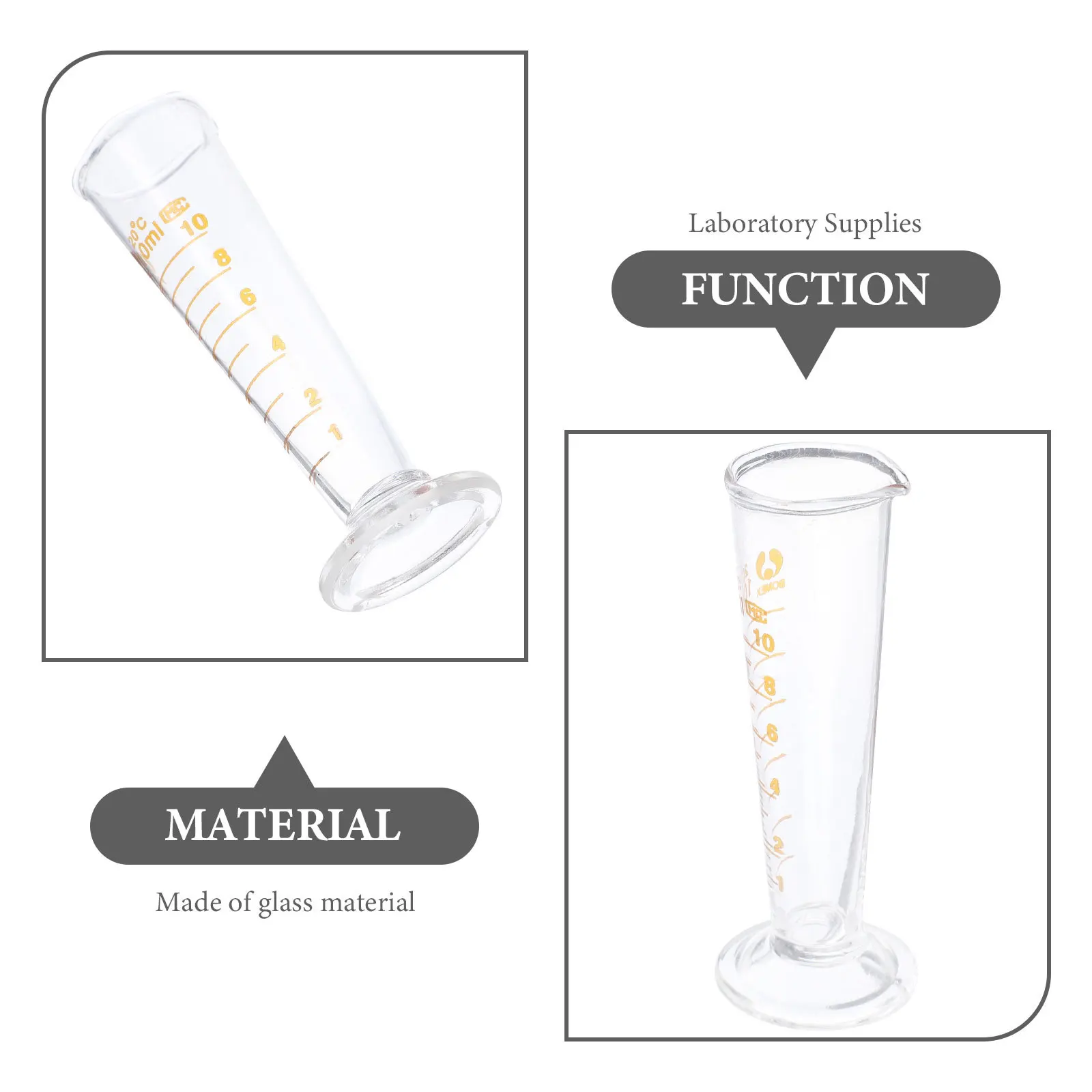 

Graduated Laboratory Cup Clear Scale Glass Measuring Cup for Kitchen Baking Experiment Supplies Tool Laboratory Tool