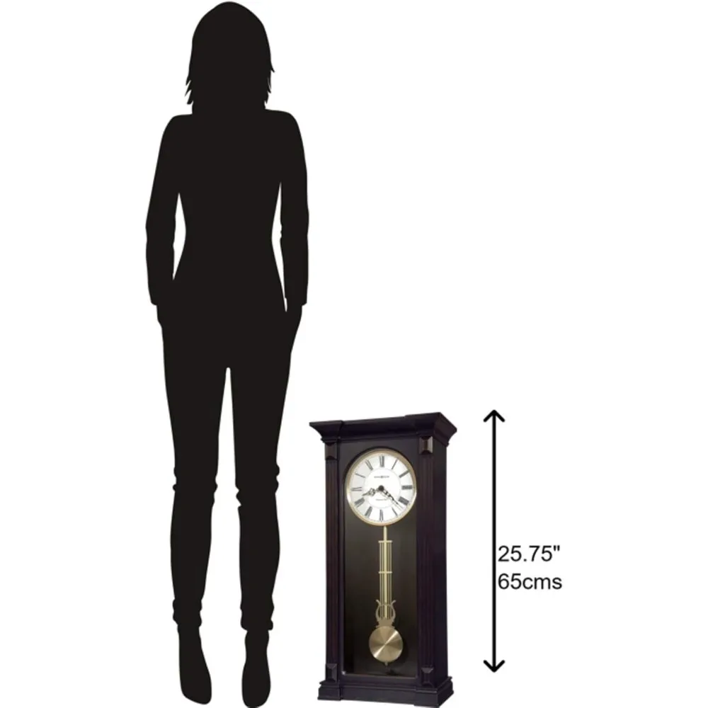 حار بيع! ساعة حائط، عرض تناظري بني فريد من نوعه ساعات البندول المتأرجحة مع الانتهاء باللون الأسود |   حركة كوارتز بقرص أبيض