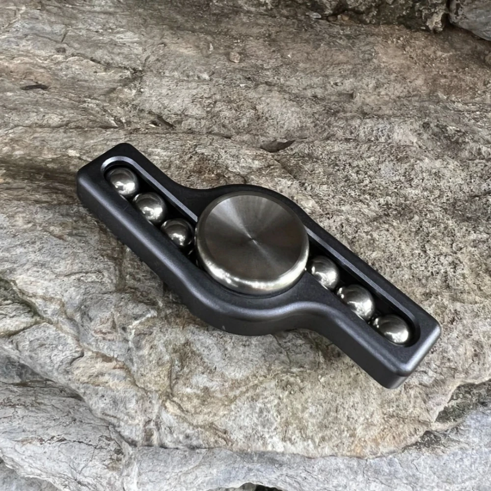 EDC Fidget Slider Spinner Metall Edelstahl Sensorisches Spielzeug für ADHS Erwachsene Fokus Anti Stress Tragbarer leiser Spin