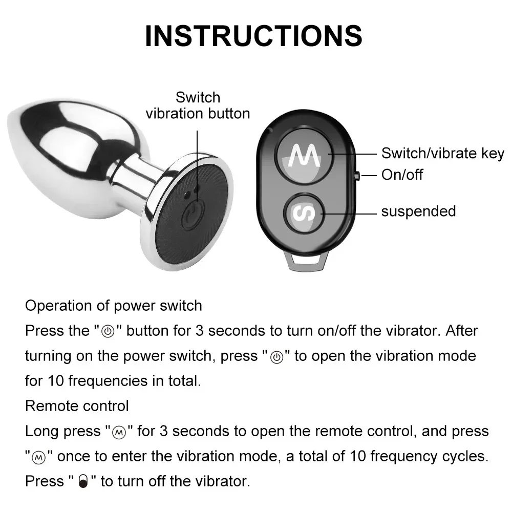 Drahtlose Fernbedienung Metall Vibrator Butt Plug frauen Anal Plug Dildos Männer Prostata-massagegerät Lieferungen Für Erwachsene Anal Masturbieren Sex Spielzeug