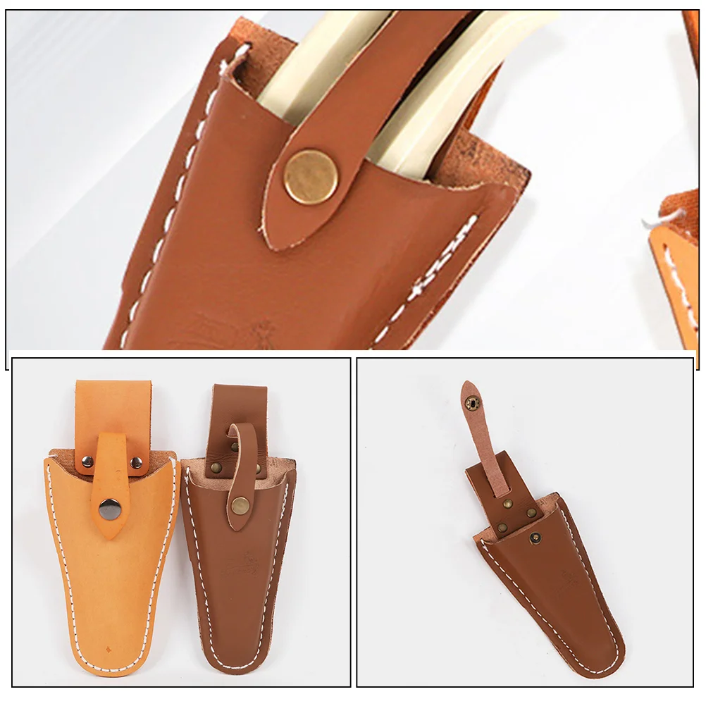 Tijeras de podar de piel de vaca, funda protectora de 2 piezas, alicates, cubierta protectora para ramas