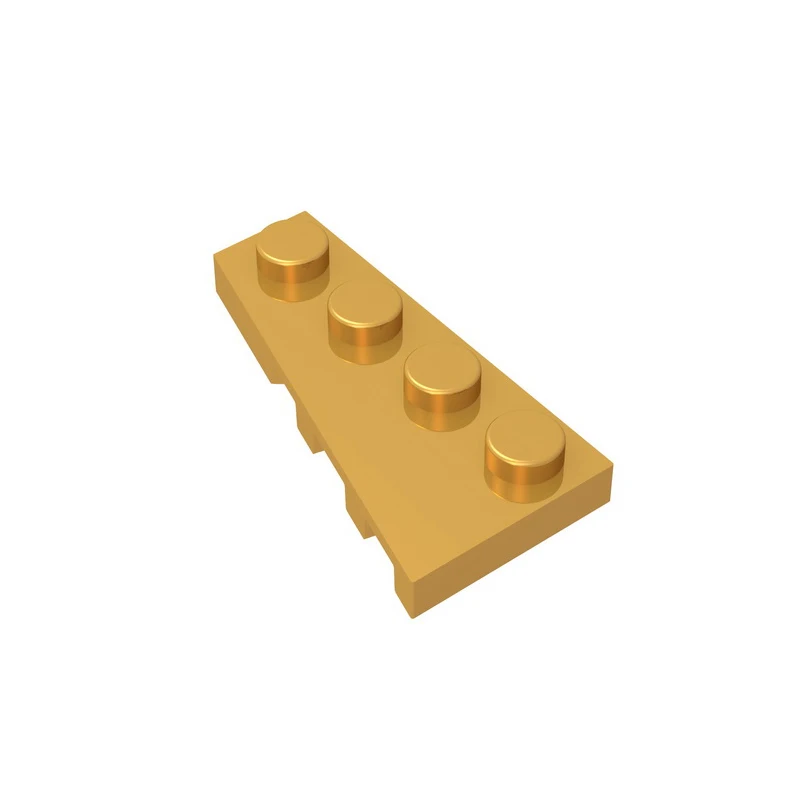 Gobricks GDS-548 Wedge, Plate 4 x 2 Left  compatible with lego 41770 Assemble Building Blocks Technical DIY