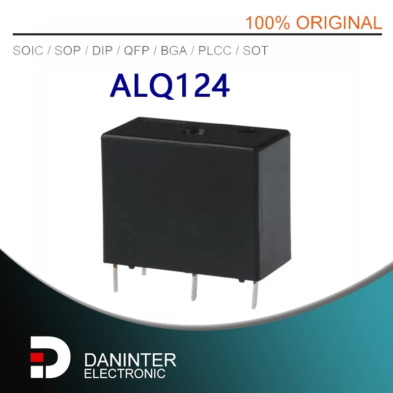 New 100%  5Pcs/Lot relay  JQ1P-24V-F  ALQ124   JQ1P-24V  10A 250V 24V PIN5