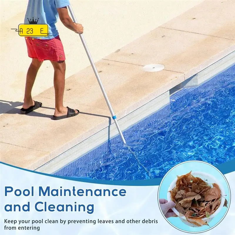 

A23E-8 Inch Weighted Skimmer Basket For SP1070, Heavy Duty Skimmer Basket For Pool Maintenance, Included Weight And Handle