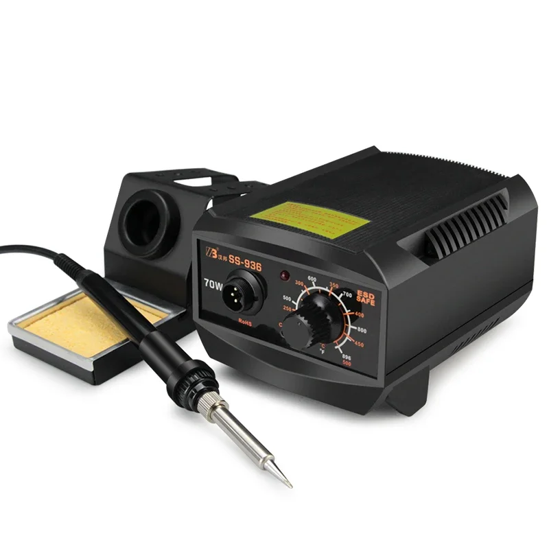 Zhengbang 936D Electric Soldering Station 70W Constant Temperature Simple Portable Small Smd BGA Hot Air Soldering Station