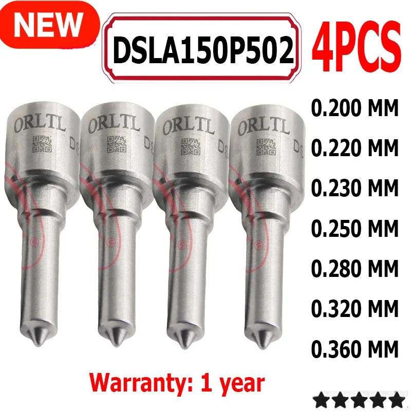 

4 шт. DSLA150P502 новый дизельный инжектор Commmon Rail Nozzle DSLA 150 P 502 для модели Audi Seat Skoda 1,9 2,5 TDI ORLTL