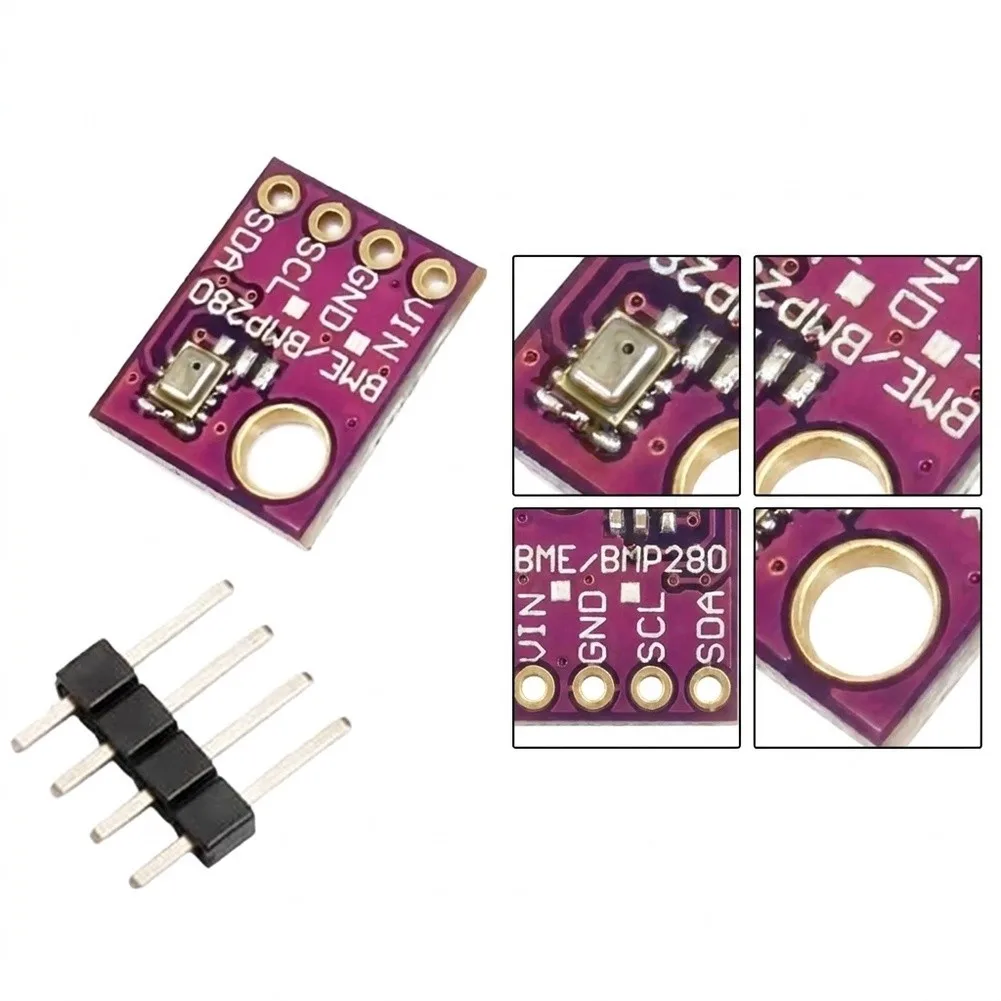 2-Pack BME280-5.0 & BMP280-5.0 Temp-Humidity Barometric Sensor Modules 3.3V-5V I2C/SPI Interface For Weather Station Monitoring