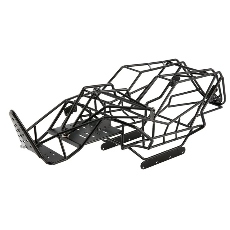 Black Metal Roll Cage Chassis Frame For Axial Wraith 90018 AX90018 1/10 Scale RC Car Rigid Chassis With Perfect Design RC Part