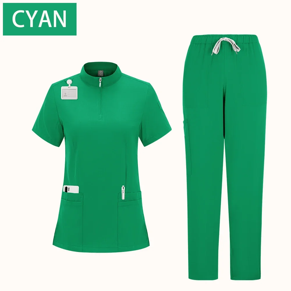 Well Fit Medical Scrubs Uniform Women Scrub Sets Nursing Accessories Hospital Surgery Gowns Dental Clinic Beauty Salon Workwear