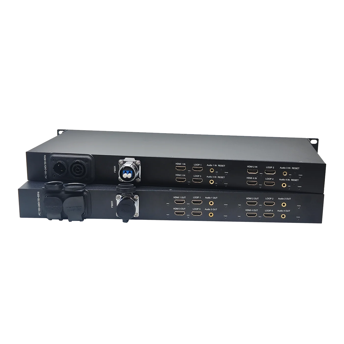 Professional High Quality 4K@60Hz HDMI 2.0 over Fiber Optic Extender Support 7680*1080P Resolution