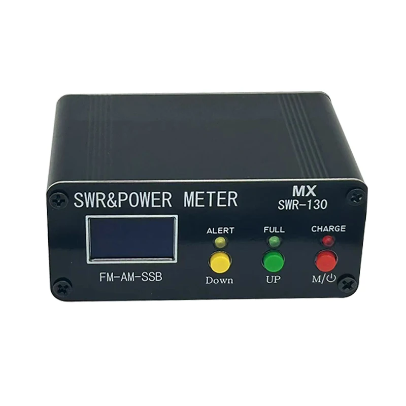 1.8MHz-50MHz 0.5W-120W Short Waves SWR and Power Watt Meter Chinese English Menu Switchable Type-C Charging Interface