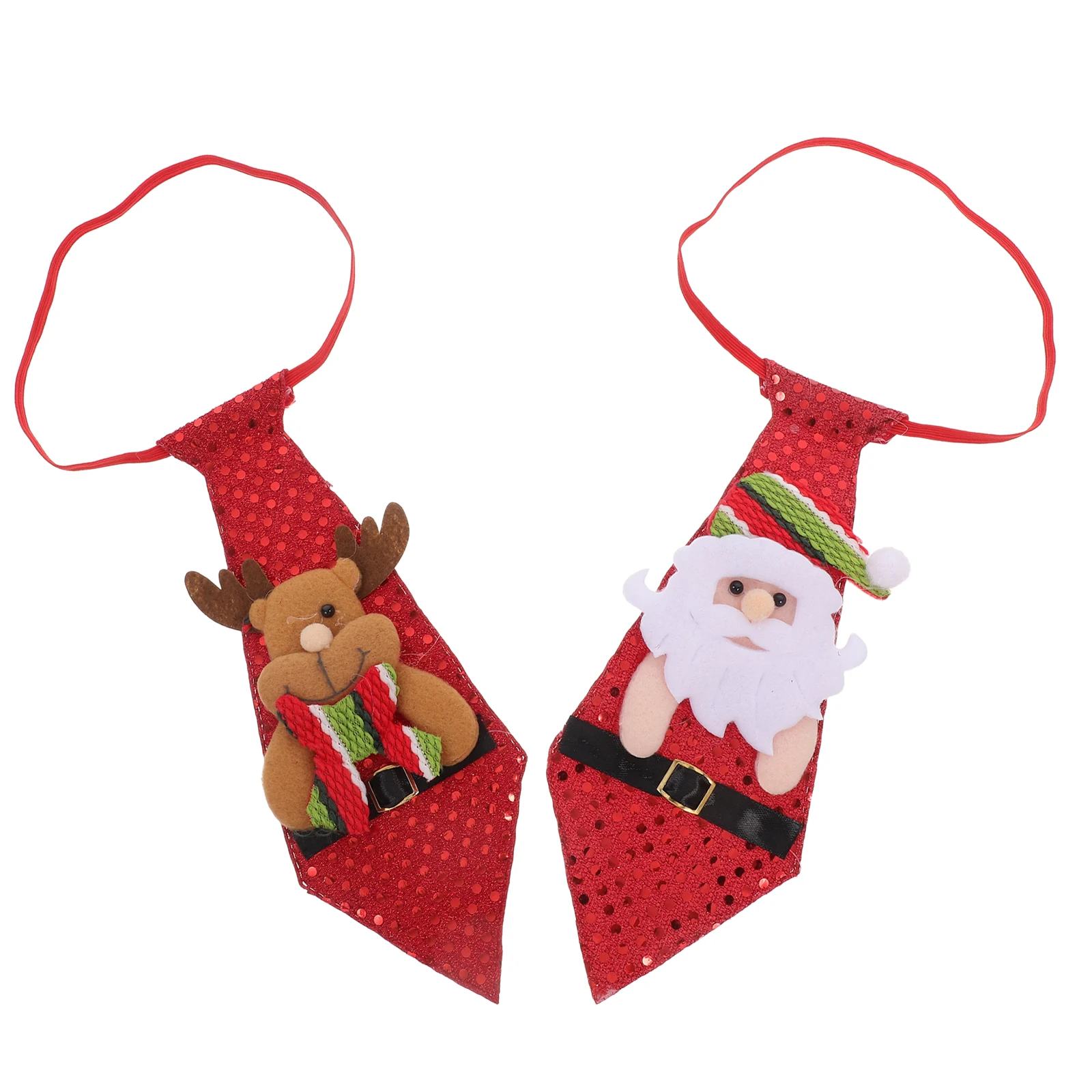 

2Pcs Red Decor Tree Hanging Decoration Christmas Tree Hanging nament Kids Holiday Christmas Necktie Tie Kids Tie Gift