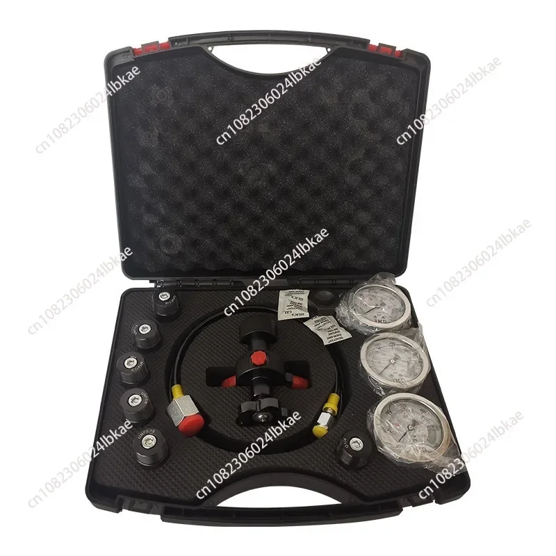 Portable Testing Pressure Gauge Oil Pressure Hydraulic Gauge Accumulator Nitrogen Charging Tool