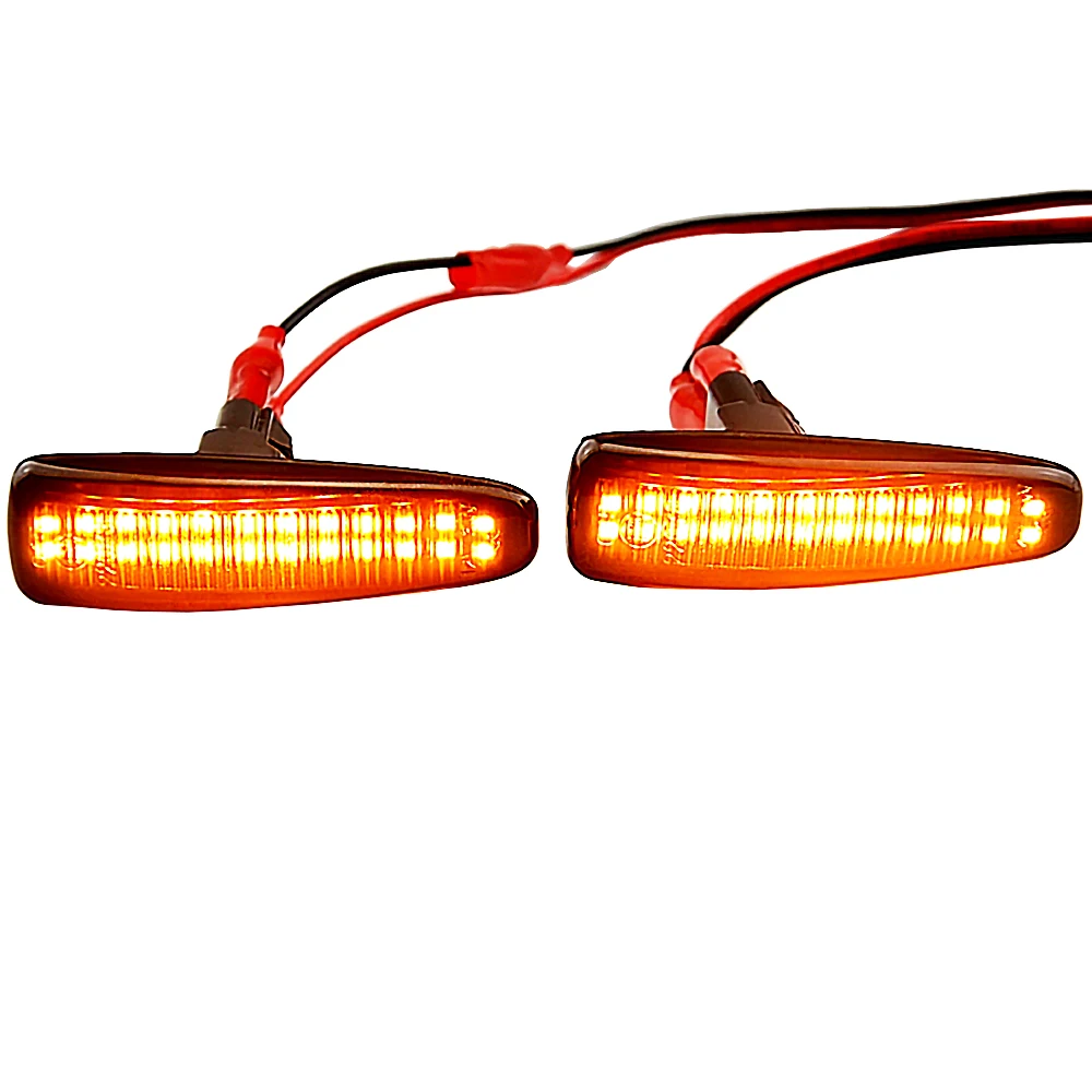 2pcs Dynamic LED Side Marker Turn Signal Repeater Light Lamp For Mitsubishi Lancer Evolution X Outlander Sport RVR ASX Mirage