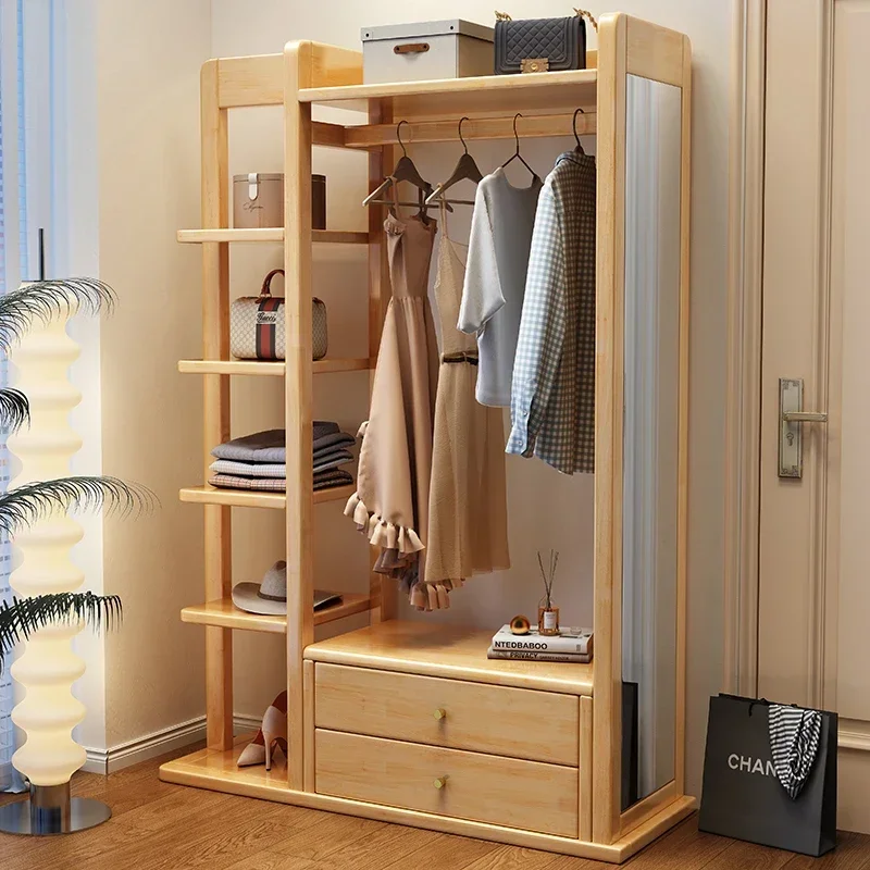 Organizer Bedroom Clothing Rack Cabinets Nordic Display Modern Corner Shelf Space Saving Armoires De Salon Hallway Furniture