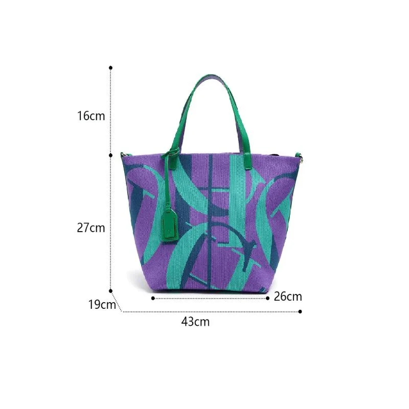 CH Luxury Brand Large Capacity Fashion Ladies Bucket Bag Retro Design Ladies Handbag New Shopping Bag Beach Vacation Travel