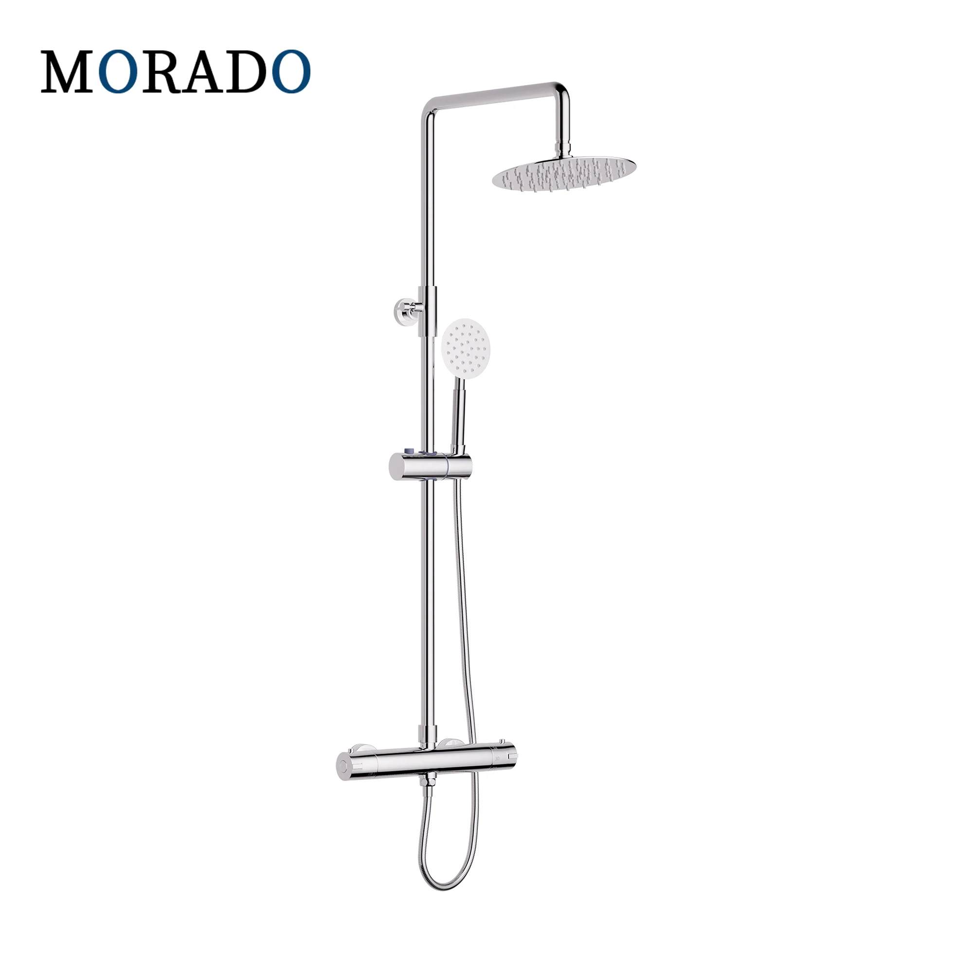 MORADO 304 Stainless Steel Thermostatic Shower Set Thermostatic Shower System Wall Mount Bath Shower Faucet Shower Valve Tap