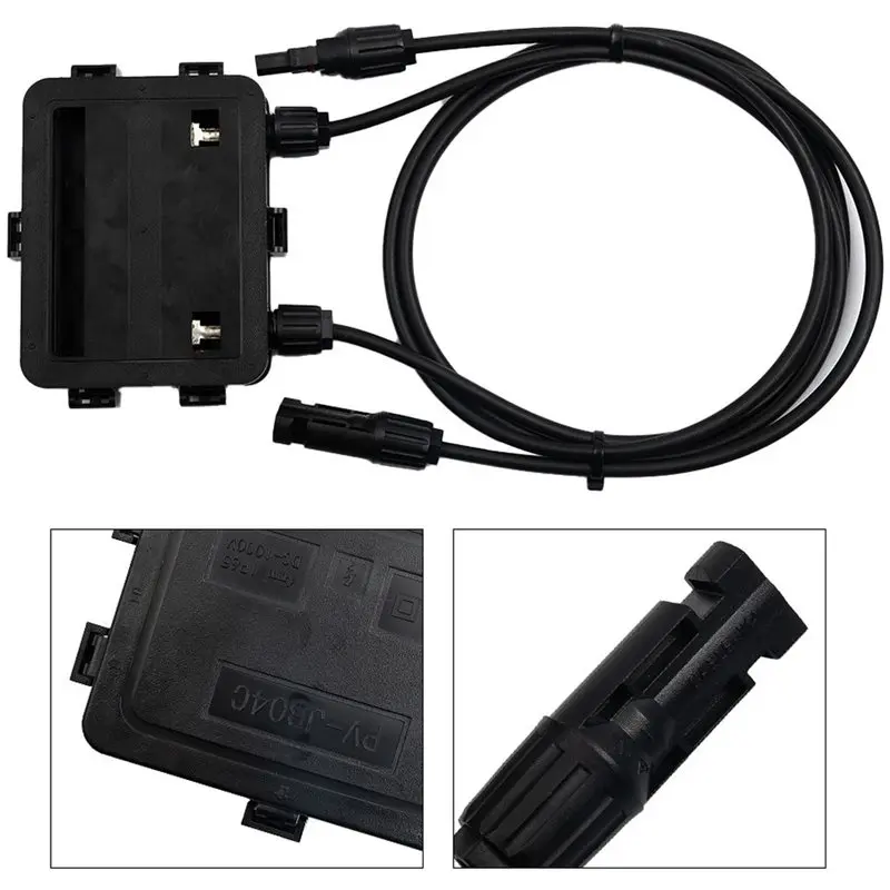Solar PV Junction Box 180-300W DC 1000V Double Sided Solar Panel PV Junction Connector Box 180-300W All Weather