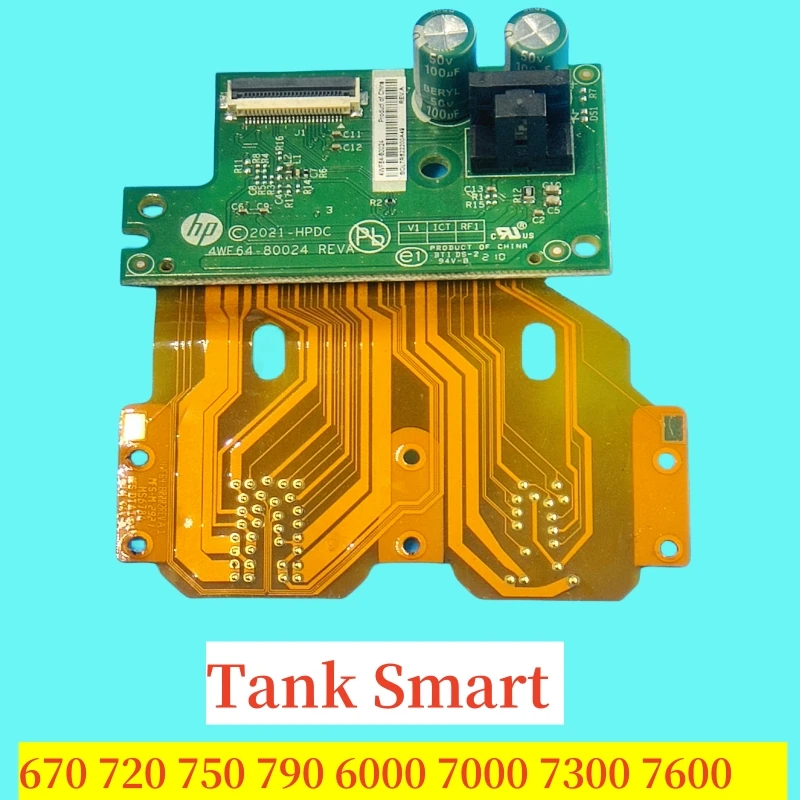 3PC Carriage Main Board X4E75A 3YP17A Printhead Cable For HP 670 720 750 798 755 672 675 678 728 790 6000 7000 7300 7600