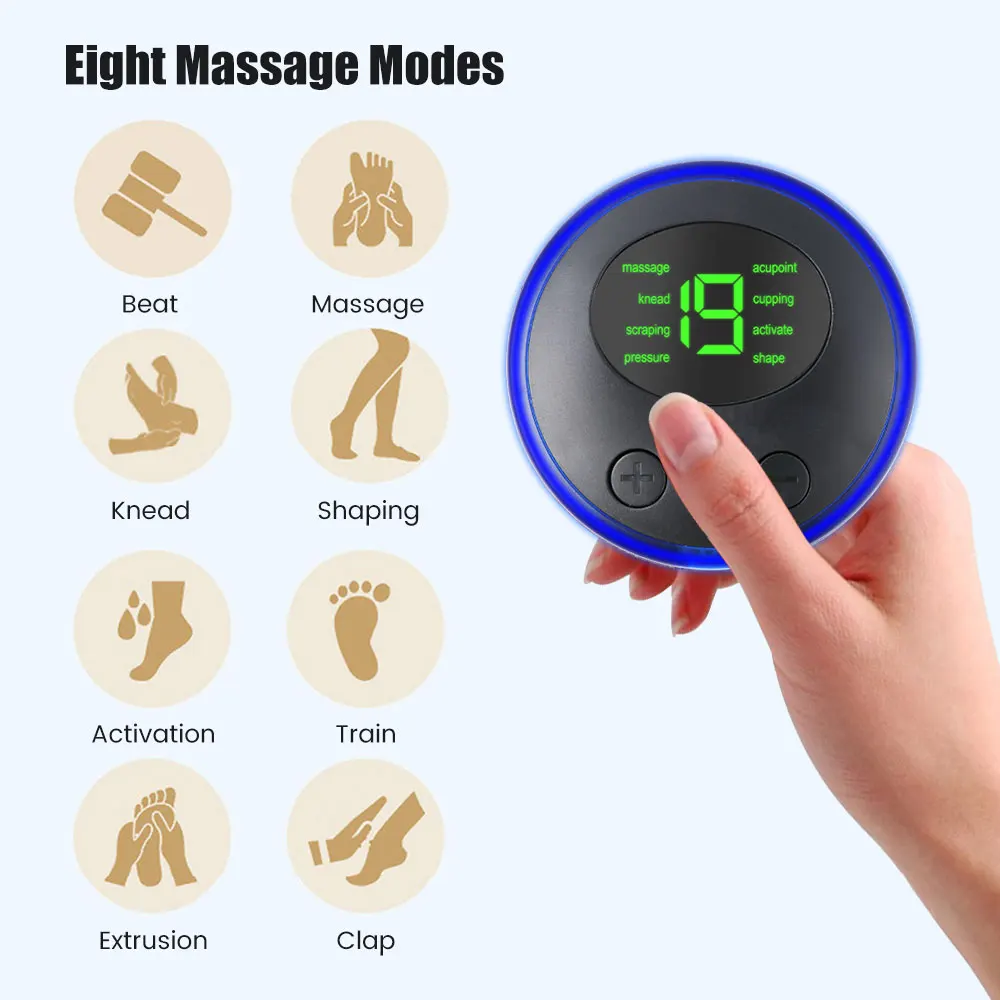 Electric EMS Pulse Neck Massager 8 Mode Back Shoulder Muscle Pain Relief Body Massage Relax Muscle Stimulator Fitness Instrument