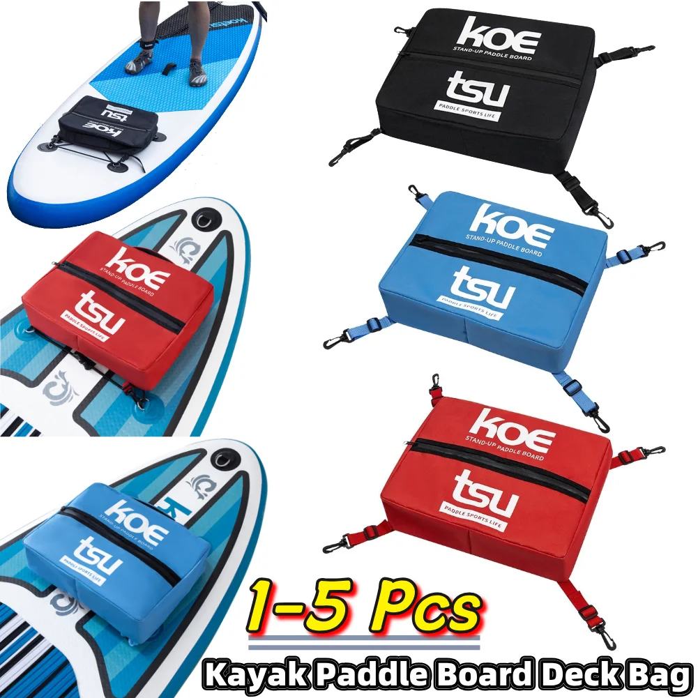 

1-5 шт., сумка для палубы с веслом для каяка, легкий герметичный карман на молнии, органайзер, сумка для хранения доски для каяка с фиксирующей пряжкой