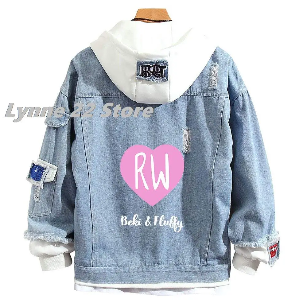 2022 New Arrivals Rebekah Wing Merch Beki Spring Denim Jacket Men Women fans Couple Coat Streetwear Cute Mix-Up Clothes