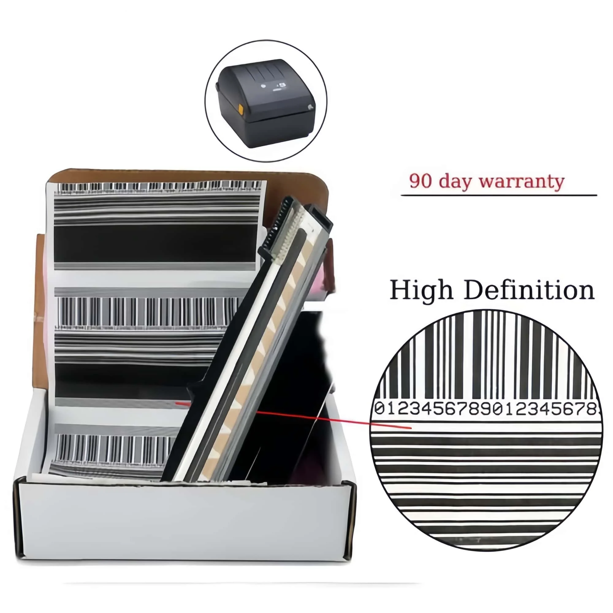 ✅Suitable for Zebra ZD220D ZD230D Printer, 203dpi, Model P1115689, Shockproof & Eco-friendly Packaging✅