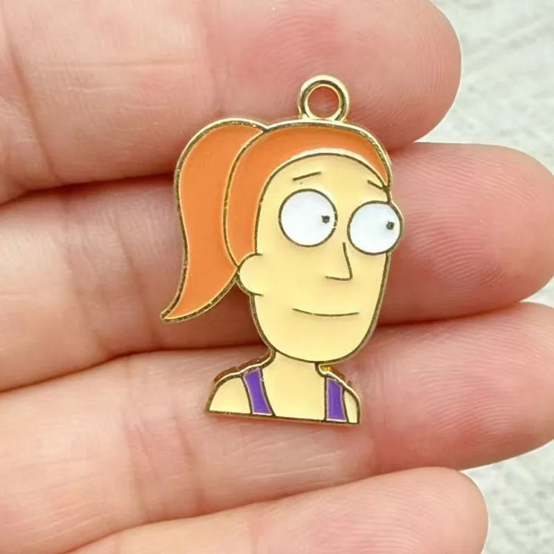 10 قطعة شخصيات كرتونية جميلة كلاسيكية دلايات معدنية لسلاسل المفاتيح القرط DIY بها بنفسك صنع المجوهرات الحرف اليدوية #2