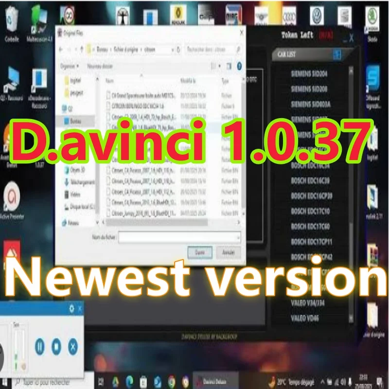 2026 Dav-in-ci 1.0.37 Software Support Win 7/10 D.av-in-ci 1.0.30 Work on K.ESS/K.TAG Repair Software
