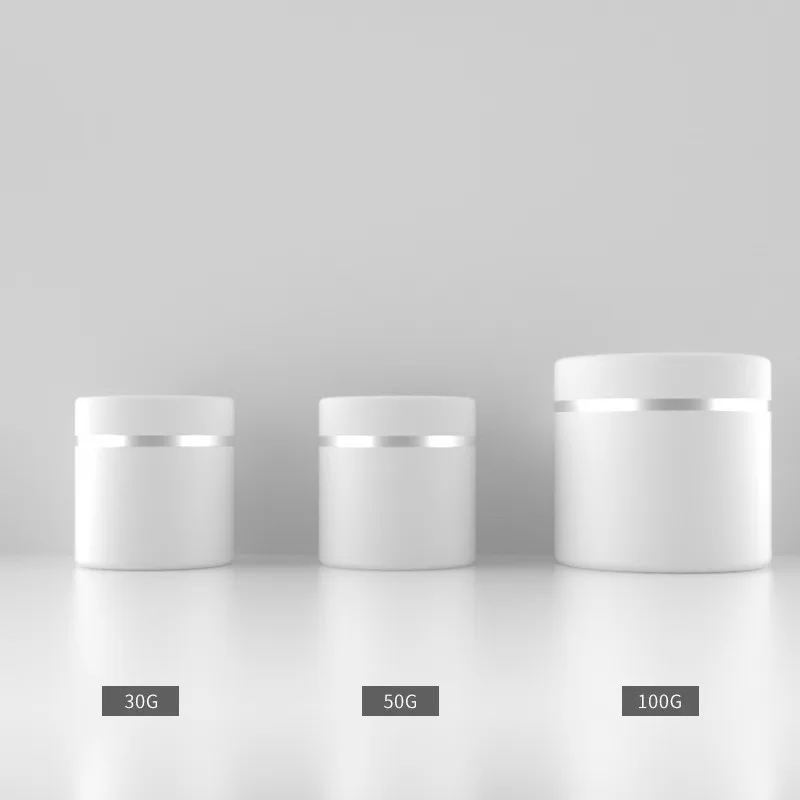 

10/20/30pcs 30g 50g 100g Empty Eye Cream Jar PP Facial Cream Container Plastic Box Matte White Cosmetic Refillable Travel Bottle