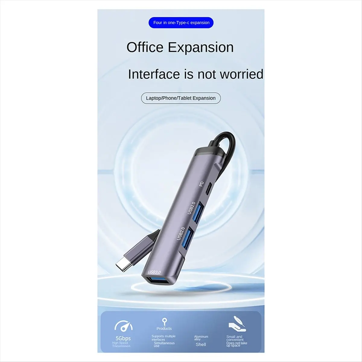 NEW Hub Type-C to USB3.0 USB2.0 PD Adapter Docking Station for Computer Notebook Tablet USB Flash Drive Mobile Phone-B