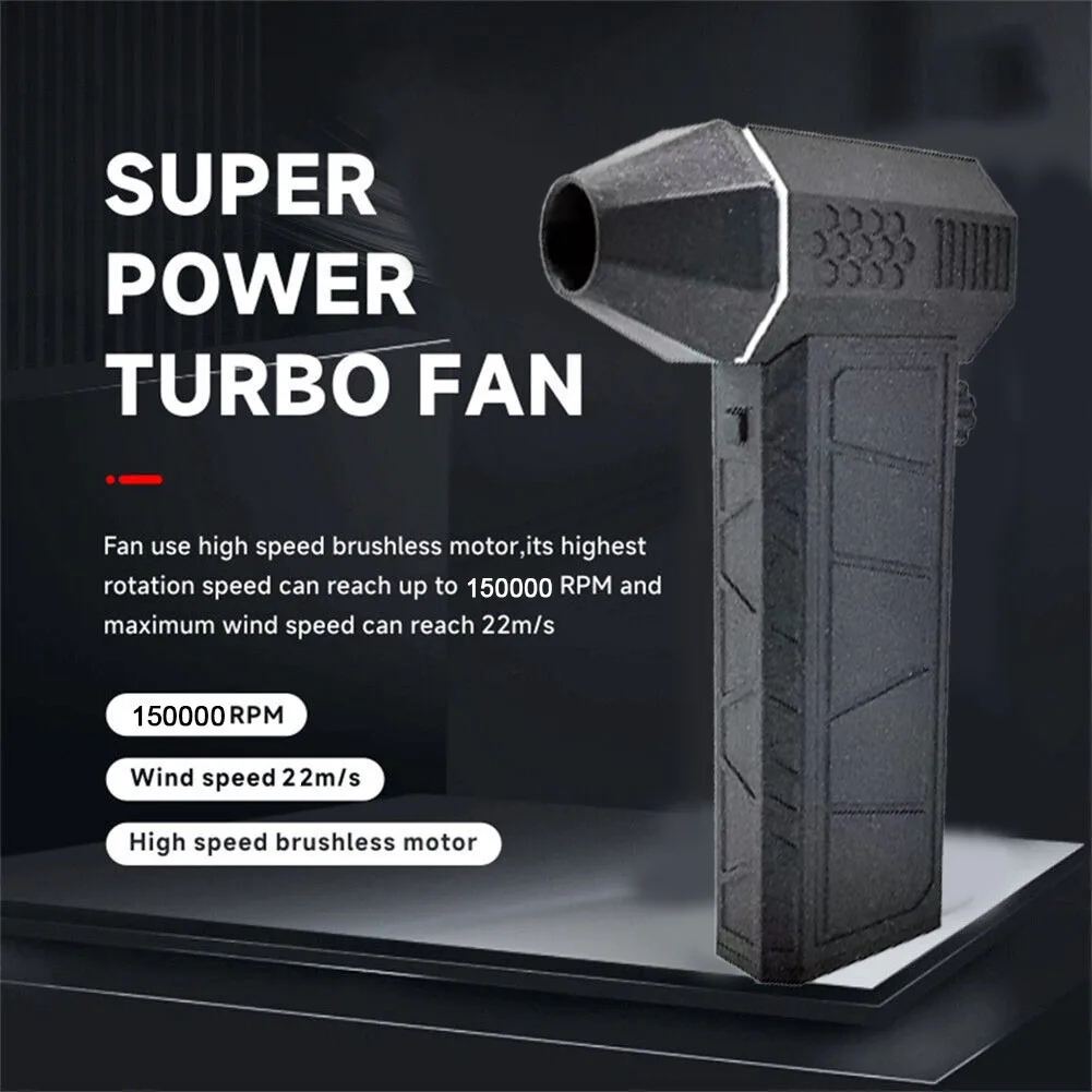 

150000RPM Turbos Blower 22m/s Electric Super Fan Portable Jet Dryer For Car Camera Keyboard Cleaning Outdoor Camping Tool